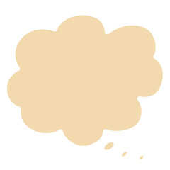 Pastel frame yellow speech bubble and white line.	