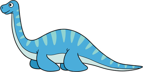 dinosaur cartoon outline illustration colorful