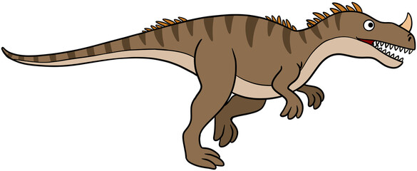 dinosaur cartoon outline illustration colorful