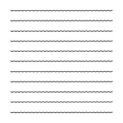 Black writing lines.	