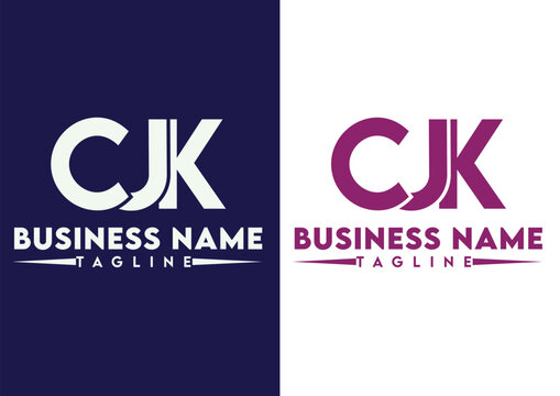 Letter CJK logo design vector template, CJK logo