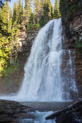 Fototapeta na wymiar Virginia Falls, Glacier National Park, Montana