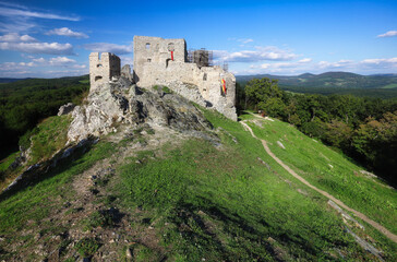 Fototapeta na wymiar Slovakia - Ruin of castle Hrusov near Nitra