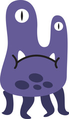 Cute Doodle Monster Vector