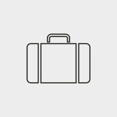 case vector solid art icon isolated on white background.  filled symbol in a simple flat trendy modern style for your website design, logo, and mobile app