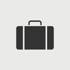 case vector solid art icon isolated on white background.  filled symbol in a simple flat trendy modern style for your website design, logo, and mobile app