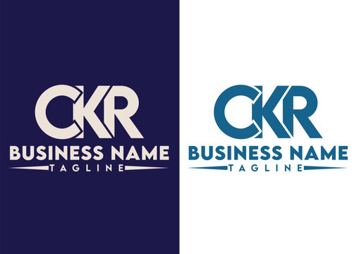 Letter CKR logo design vector template, CKR logo