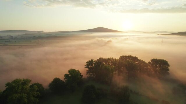 Sonnenaufgang in der Rh&ouml;n, 
