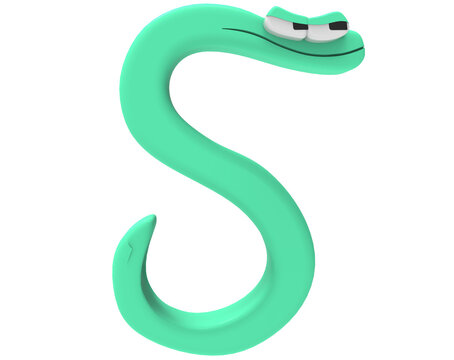 Alphabet Lore Q 3D Like Snake