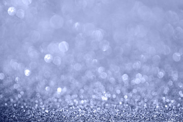 Diamond bokeh texture on blue silver background for design