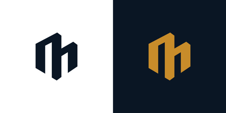 Modern and strong letter M initials logo design 2