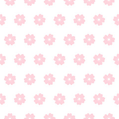 Cherry blossom seamless pattern. Japanese flower pattern vector background.
