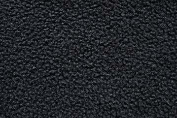 Fleece texture, a surface of dark gray fleece fabric as background