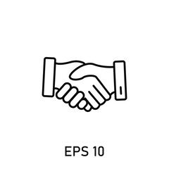 Business handshake / contract agreement icon
for any purpose. Web design, mobile app.