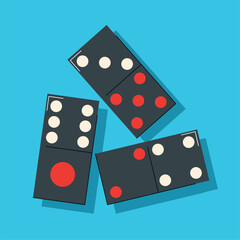 domino isolated domino effect vector illustration
