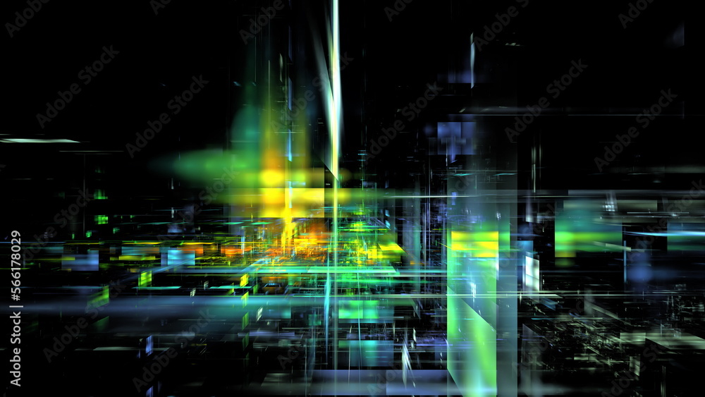Poster digital technologies, cloud computing, digital future, information transfer. abstract technology big
