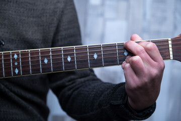 Guitar neck G Chord, Right Handed