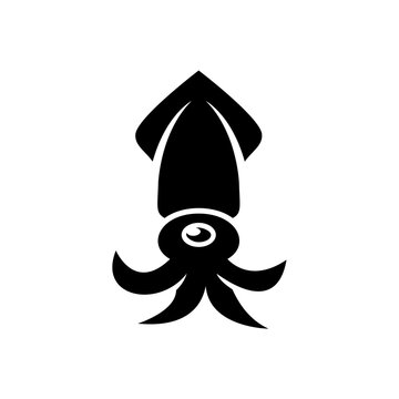 recommend clip art: cute squid silhouette vector and symbol