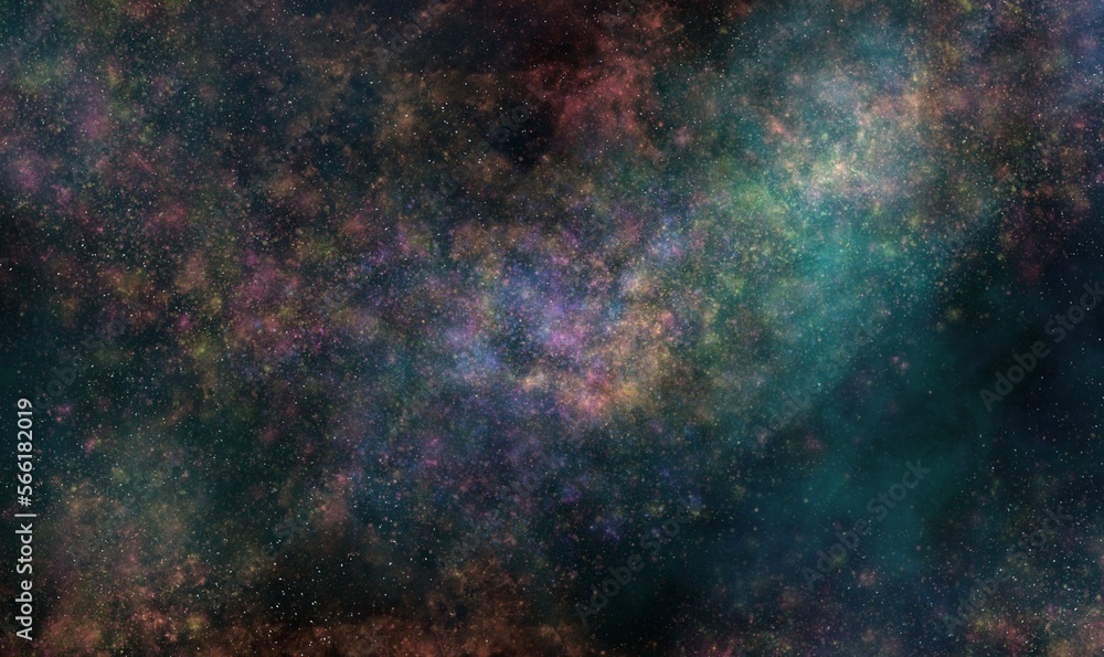 Canvas Prints space background with realistic nebula and shining stars. realistic starry night. magic color galaxy