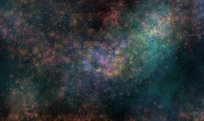 Space background with realistic nebula and shining stars. Realistic starry night. Magic color...