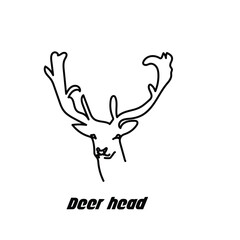 Animal icon. Deer head symbol design concept stock illustration