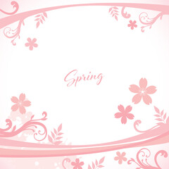 Fototapeta na wymiar 桜の花の背景素材