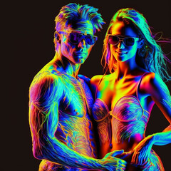 Fototapeta premium Valentine´s day, AI Generated, Love is in the fashion