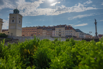 Fototapeta na wymiar Perfect polish architecture on a sunny day. Summer season in Poland 