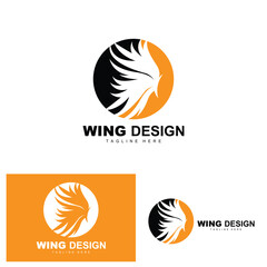Wings Logo, Phoenix Logo, Bird Wing Vector, Template Illustration, Wing Brand Design