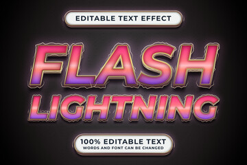 Flash lighting editable text Effect