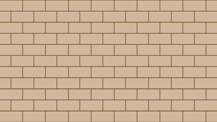 Obraz premium Brown brick wall as a background
