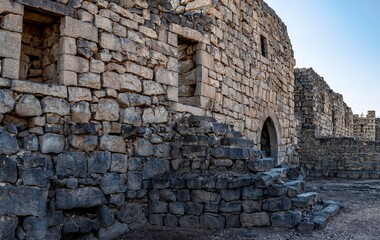 Fototapeta na wymiar قصر وقلعة الازرق - الاردن Al- Azraq Castle and Palace - Jordan