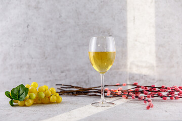 Weißwein im Glas