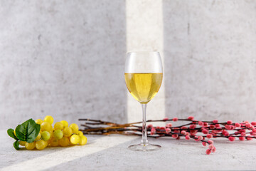 Weißwein im Glas