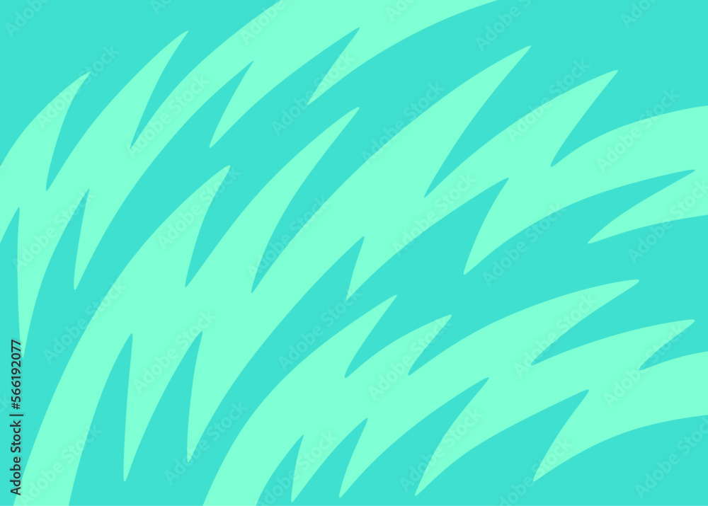 Poster abstract background with curved spikes pattern