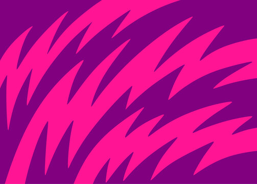 Abstract background with curved spikes pattern