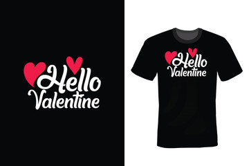 Hello Valentine, Valentine Day T shirt design, vintage, typography