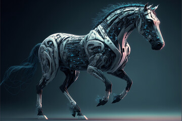 Horse - a robotic chrome in action