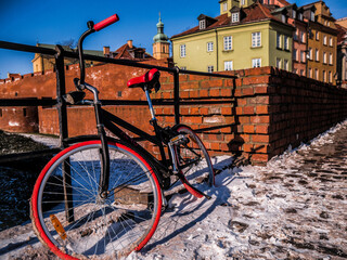 Bike in the center of the old town