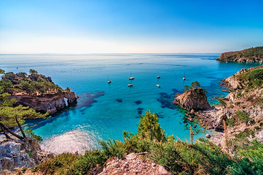 Crozon peninsula in Brittany, France