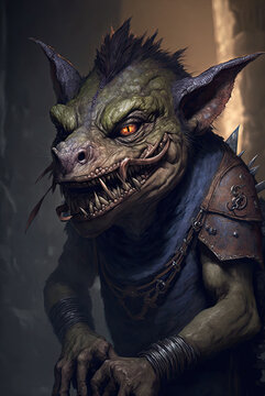 Kobold portrait, generated by ai
