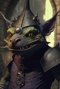 Kobold portrait, generated by ai