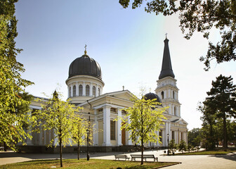 Transfiguration Cathedral in Odessa in Odessa. Ukraine - 566194061