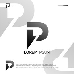Modern Initials P Logo Design Ideas