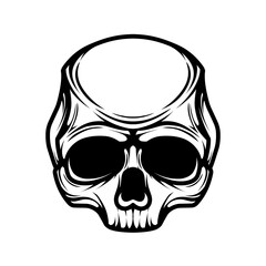 Skull tattoo vector