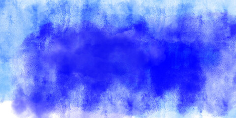 Fototapeta na wymiar Water color texture background of blue colored paints