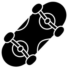 SKATE BOARD glyph icon