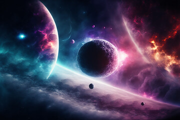 Intergalactic Bliss - Galactic Wallpaperv - Generative AI
