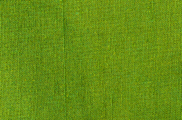 The Green cotton fabric texture as background natural textile.
