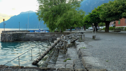 Brienzersee bei Interlaken in der schönen Schweiz mit archimedischer Schraube